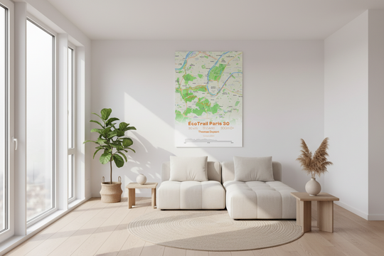 Mon ÉcoTrail Paris 30 - Affiche ÉcoTrail Paris personnalisée