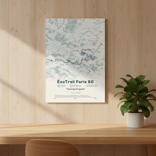 Mon ÉcoTrail Paris 80 - Affiche ÉcoTrail Paris personnalisée