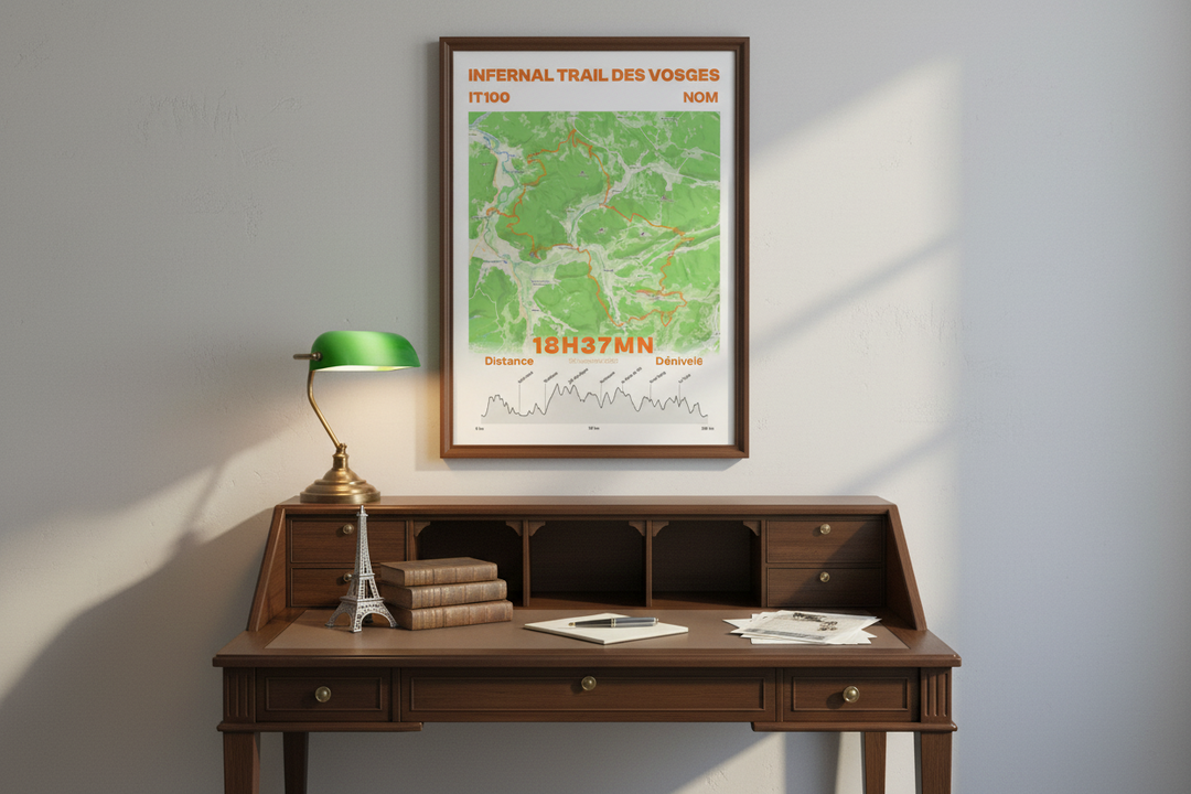 Mon Infernal Trail 100 – Affiche Infernal Trail 100 personnalisée