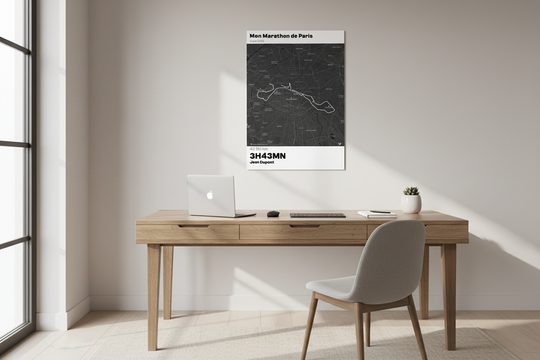 Mon Marathon de Paris – Affiche marathon personnalisée