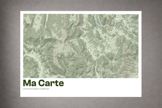 Ma carte – Affiche cartographique personnalisée