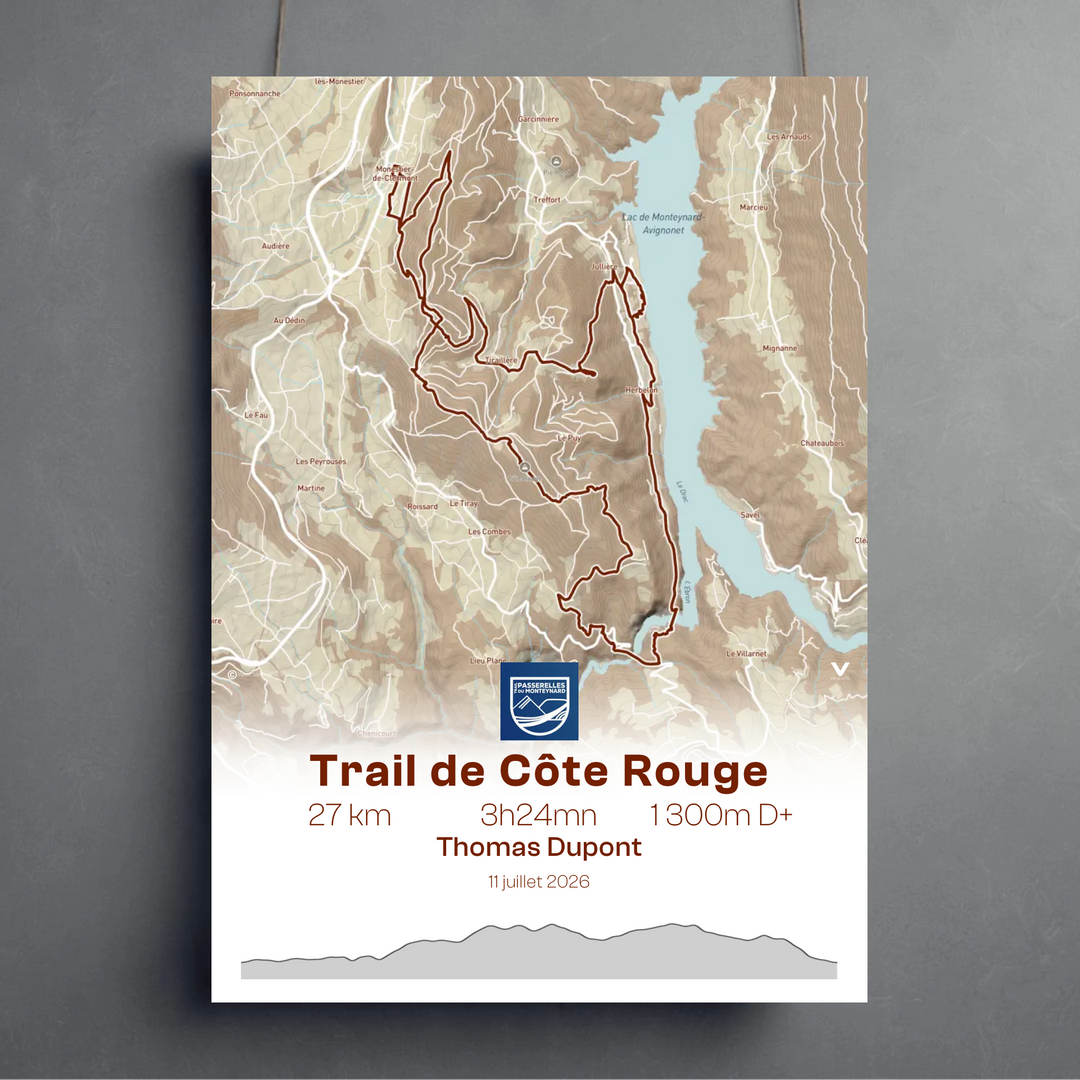 Affiche Trail des Passerelles du Monteynard - Trail de Côte Rouge