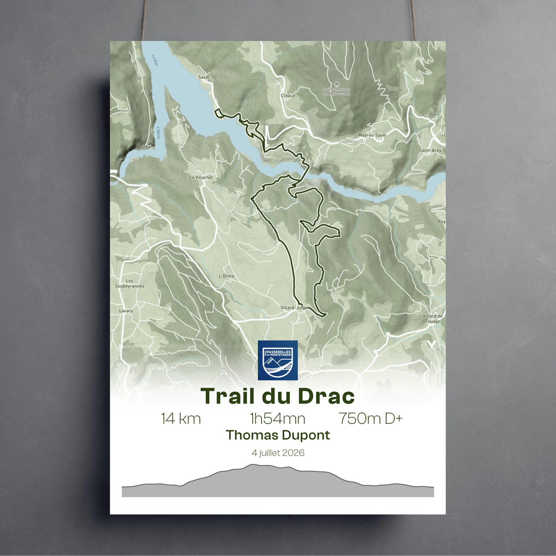 Affiche Trail des Passerelles du Monteynard - Trail du Drac