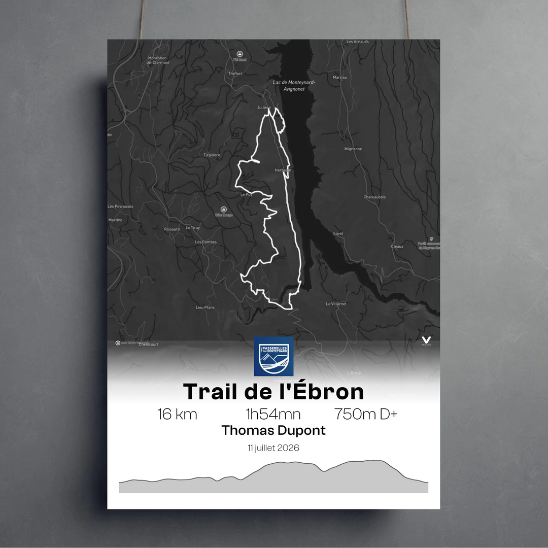 Affiche Trail des Passerelles du Monteynard - Trail de Côte de l'Ébron