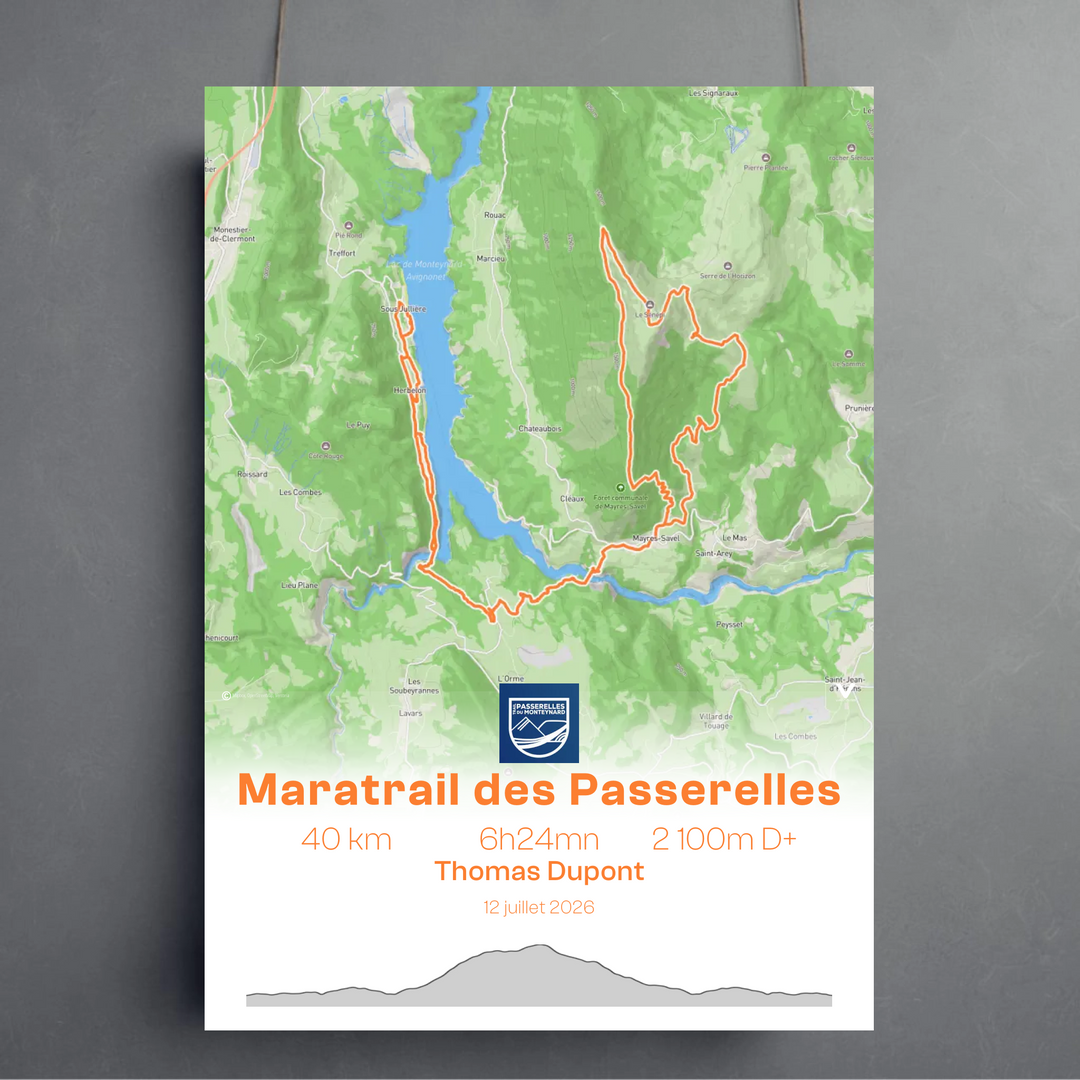 Affiche Trail des Passerelles du Monteynard - Maratrail