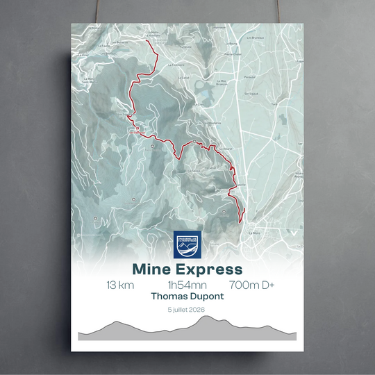 Affiche Trail des Passerelles du Monteynard - Mine Express