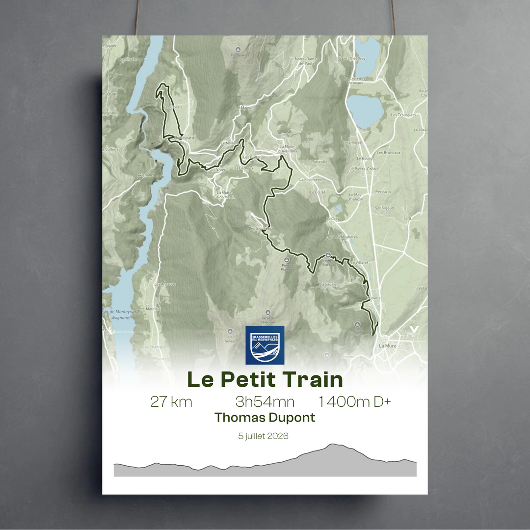 Affiche Trail des Passerelles du Monteynard - Le Petit Train
