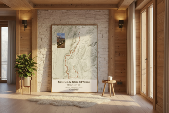 Mon aventure – Affiche trace GPS sur mesure