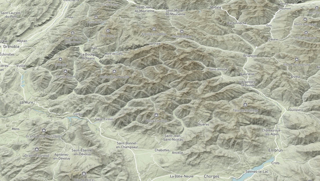 Style cartographique Vercoria Arzelier