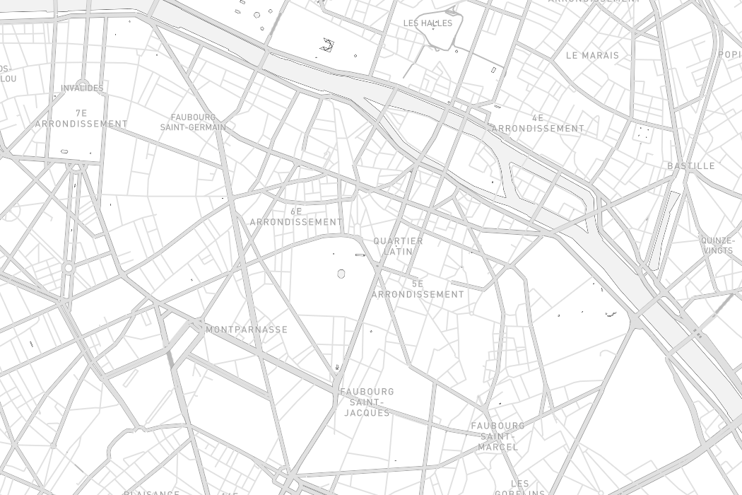 Style cartographique Vercoria Minimaliste